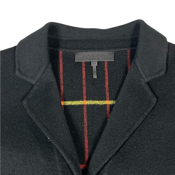 RAG & BONE Bree Reversible Raglan Wool Coat Women's Size 10 - Picture 7 of 16